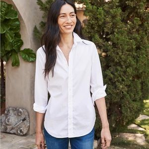 Frank &Eileen white cotton button down shirt.